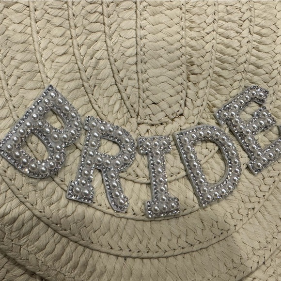 Bride Straw Shoulder Bag Woven Envelope - Picture 5 of 5